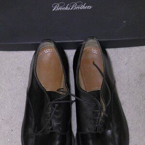 Vintage Brooks Brothers Oxford Leather Dress Shoes Cap Toe 10.5 Made in Italy